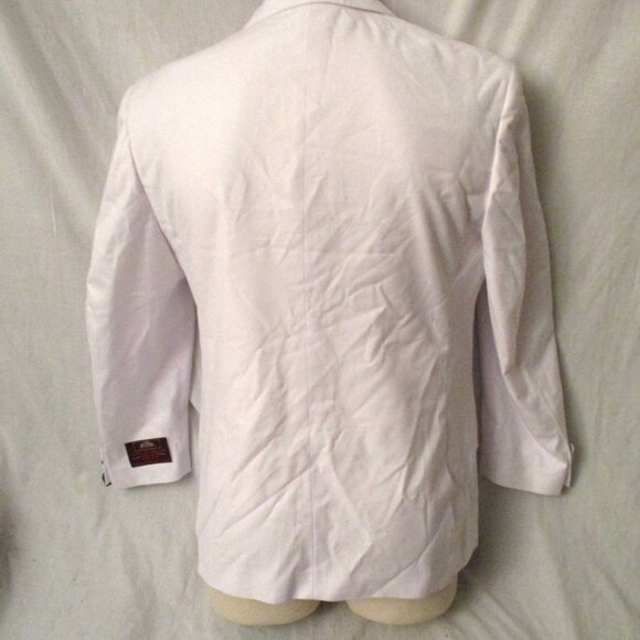 NEW NWT HOUSE OF ST. BENETS Tuxedo Sport Jacket Blazer 40R WHITE Formal Wedding - Picture 4 of 4